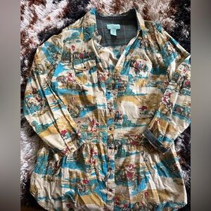 Tasha Polizzi tunic button up western top